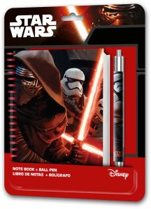 Zestaw do pisania Star Wars - notes + długopis