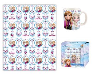 Koc polarowy i kubek Frozen - Kraina Lodu