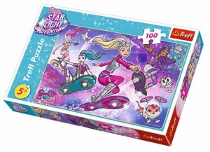 Puzzle 100 elementów Barbie: Gwiezdna przygoda