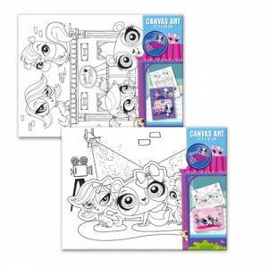 Podobrazie 22,5X30CM do kolorowania Littlest Pet Shop