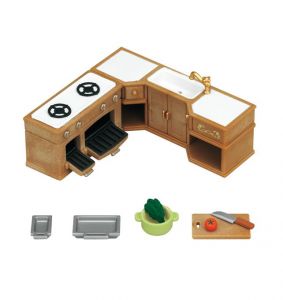Sylvanian Families Zestaw kuchenny z kuchenką, zlewem i blatem