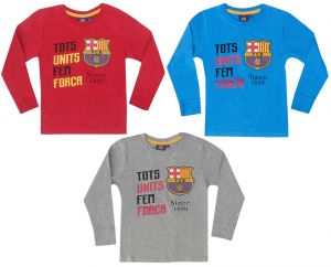 Bluzka chłopięca długi rękaw FC Barcelona