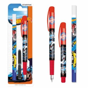 Zestaw: pióro, 2 naboje i korektor do pióra Hot Wheels