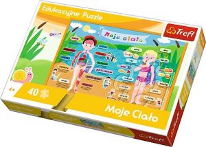 Puzzle edukacyjne 40 elementów \Moje ciało\ - Trefl