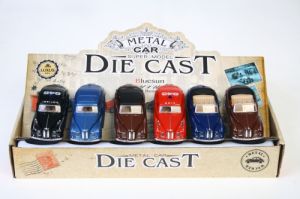 Autko metalowe - retro - 13 cm