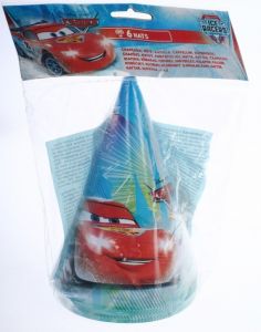 Czapeczki papierowe Cars – Auta 6 szt.