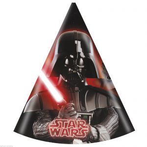 Czapeczki papierowe Star Wars 6 szt.