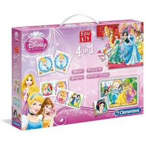 Zestaw Edu Kit puzzle + gry Księżniczki