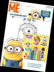 Zestaw kreatywny Minionki - kolorowanki