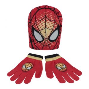 Komplet: czapka jesienna / zimowa i rękawiczki Spiderman x 2 szt.