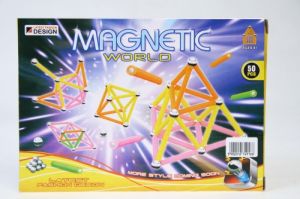 Klocki magnetyczne 50 elementów