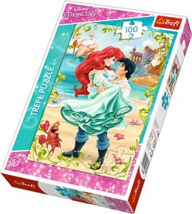 Puzzle 100 elementów Księżniczki - Arielka