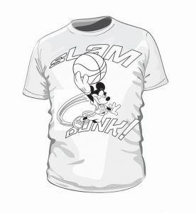 MICKEY koszulka do kolorowania 3-4 lata