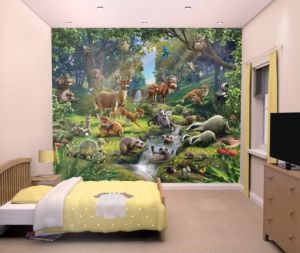 Mural Zwierzęta z lasu