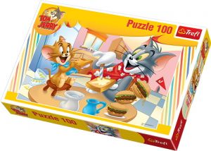Puzzle 100 elementowe Tom i Jerry