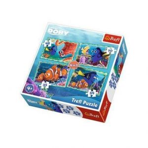 Puzzle 4 w 1 Gdzie jest Dory?