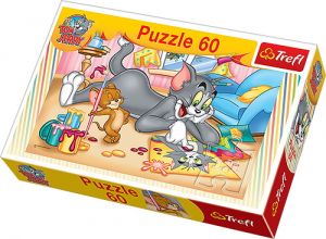 Puzzle 60 elementowe Tom i Jerry