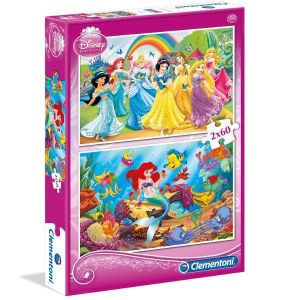 Puzzle Księżniczki - 2x60 el.