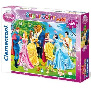 Puzzle maxi 104 el. Księżniczki