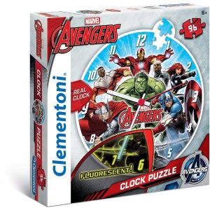 Puzzle zegar 96 el.  Avengers