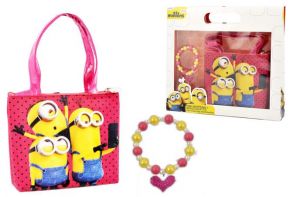 Torba na zakupy i bransoletka Minionki