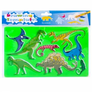 Szablon plastikowy Dinozaury