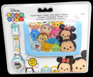 Zestaw upominkowy portfel + zegarek na rękę Tsum Tsum