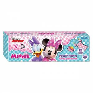 Farby plakatowe 12 kolorów Myszka Minnie