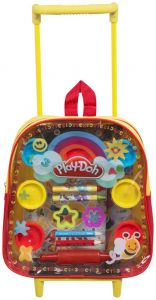 Plecak na kółkach z masą plastyczną + akcesoria Play Doh