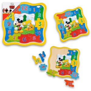 Zegar Drewniany Myszka Mickey