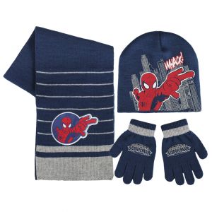 Czapka jesienna / zimowa, szalik i rękawiczki Spiderman